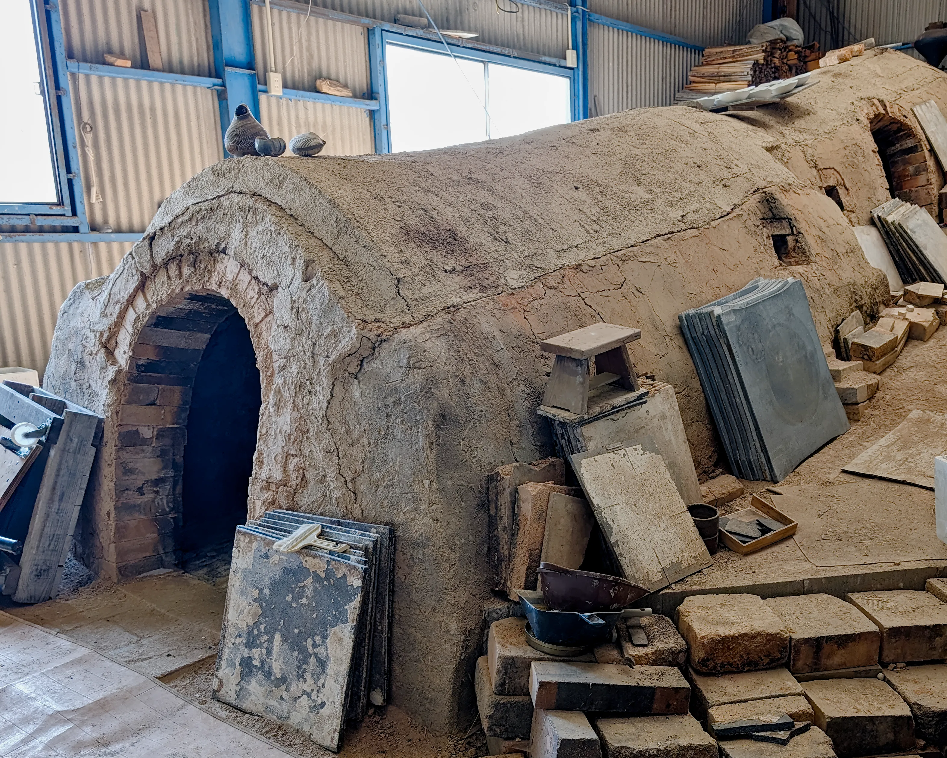Bizen kiln in Inbe, Bizen city Japan